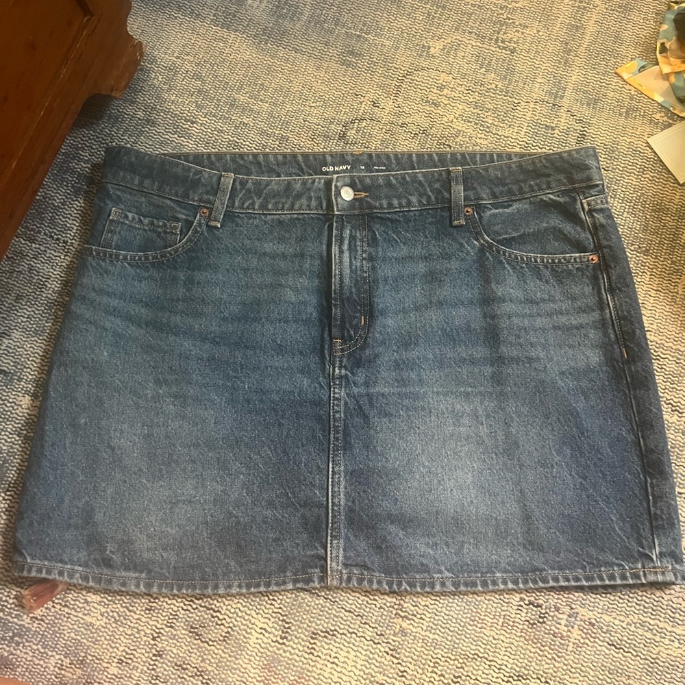 Old Navy Blue Denim Skirt